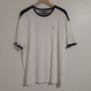 Tommy Hilfiger mens shirt size XXL white crew neck short sleeve